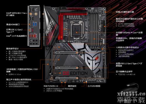 加强职业队连接与商品校准 技嘉主板发布Z490 AORUS ULTRA G2电脑主板