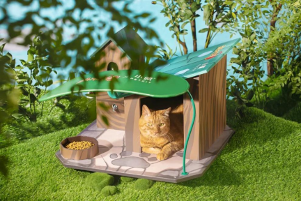 《部落冲突》联名PETKIT小佩宠物搭建公益猫屋，“流浪英雄小屋”高校安家