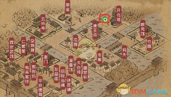 钓鱼地点示意图