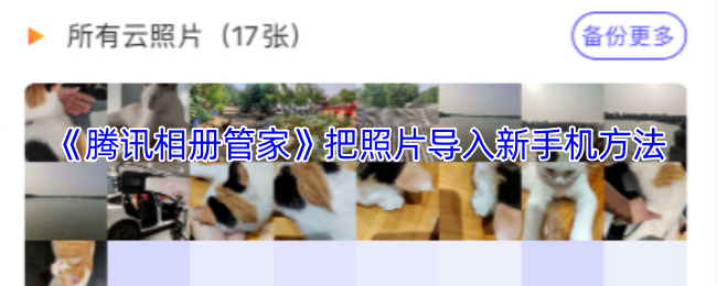 《腾讯相册管家》导入照片到新手机的步骤指南