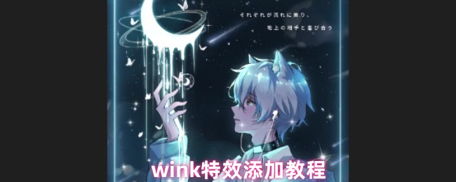 《Wink》如何为您的作品添加wink特效的详细步骤