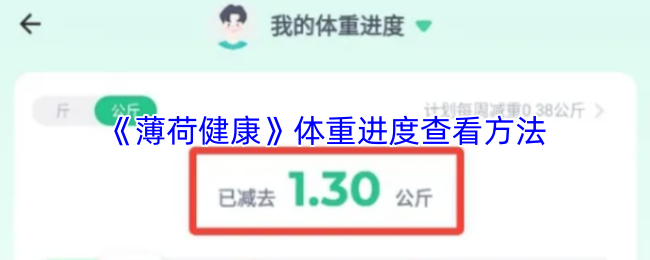 《薄荷健康》体重记录与进度跟踪技巧