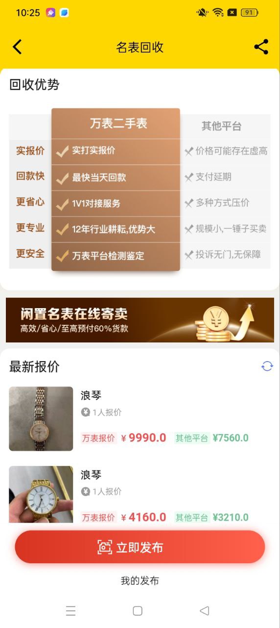 万表二手表