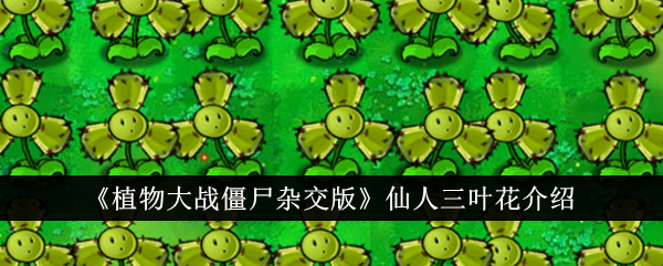 植物大战僵尸杂交版：仙人三叶草攻略